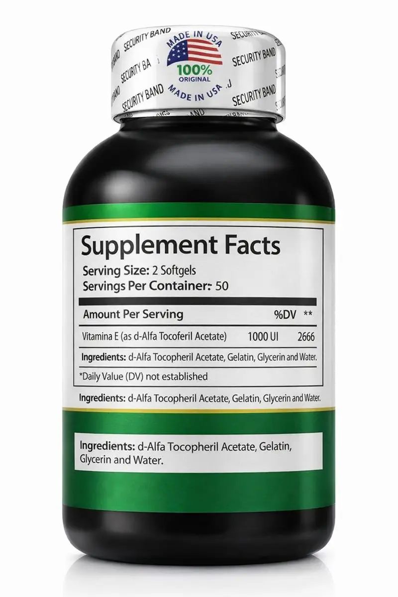 living natural, vitamina e+ selenium, 1000 ui, 100 softgels living natural, vitamina e+ selenium, 1000 ui, 100 softgels