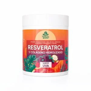 unmerco, resveratrol + colágeno hidrolizado, 350 gramos, suplemento en polvo