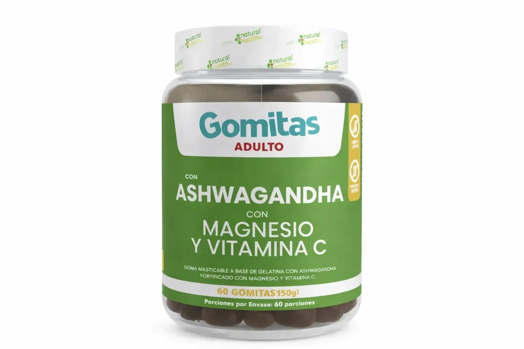 Ashwagandha Gomas , 150 Gramos, 60 Unidades, Suplementos en Gomas, Natural Health ashwagandha gomas , 150 gramos, 60 unidades, suplementos en gomas, natural health