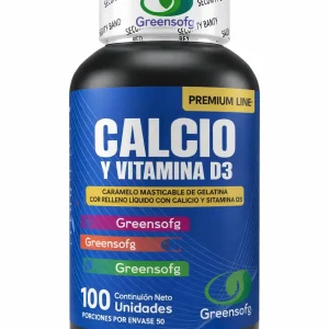 calcio y vitamina d3,1200mg,100 capsulas masticables, living natural