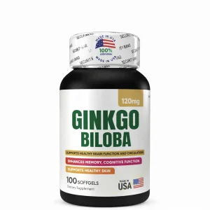 ginkgo biloba, 120mg,100 softgels, living natural