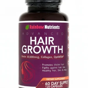 rainbow nutrients, hair growth, 120 capsulas
