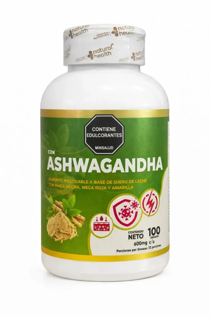 🛒ashwagandha con maca negra, roja y amarilla – suplemento en softgels para adultos con invima