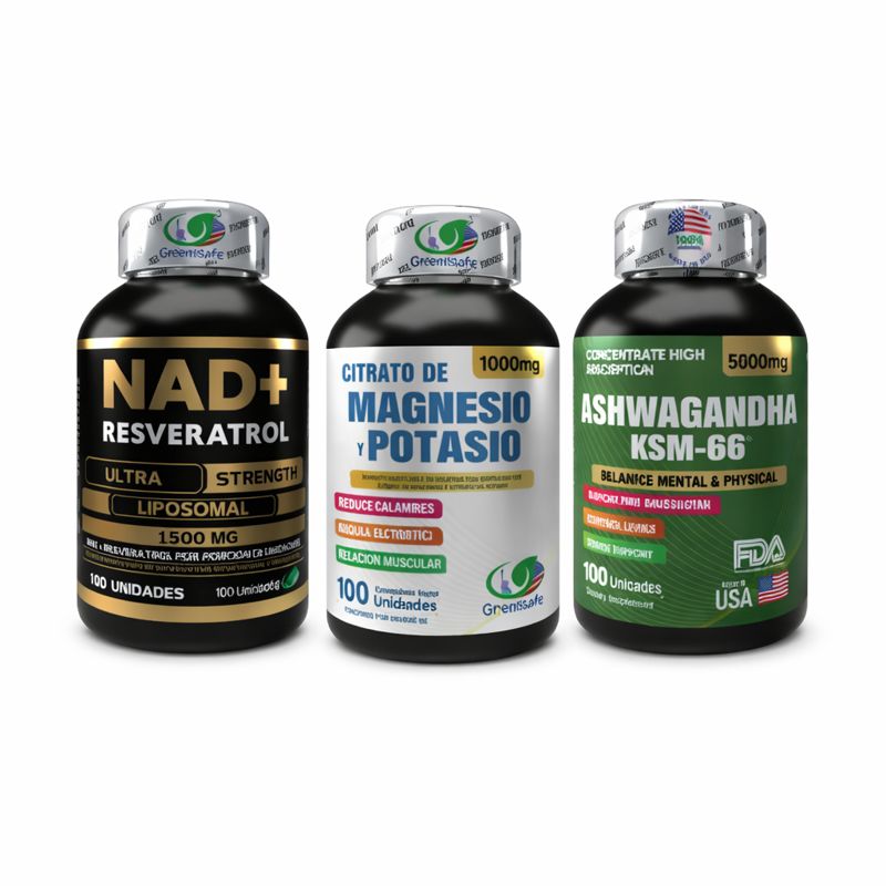 COMBO- NAD+RESVERATROL-MAGENSEIO+POTENCIA+ASHWAGANDHA