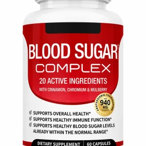 blood sugar complex | 20 ingredientes activos | canela, cromo y mulberry | 60 cápsulas