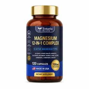 magnesium 12 in 1 complex | 700 mg | 120 cápsulas | totaria health