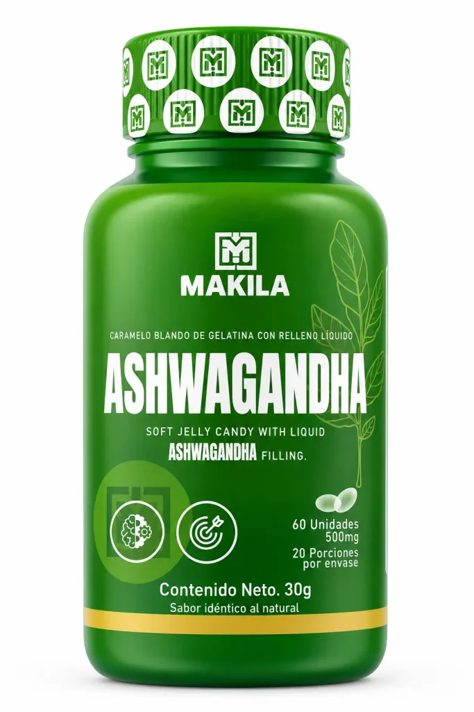Ashwagandha MAKILA en 60 cápsulas blandas de 500 mg SHWAGANDHA