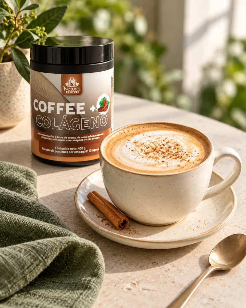 Colágeno: qué es, tipos y cómo tomarlo latte cremoso con coffee + colágeno 2